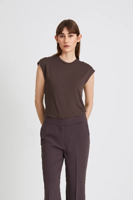 Weekend Discounts to Enjoy CANALE TOP - DARK BROWN