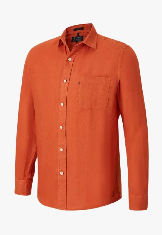 Pilbara Mens Linen Long Sleeve Shirt