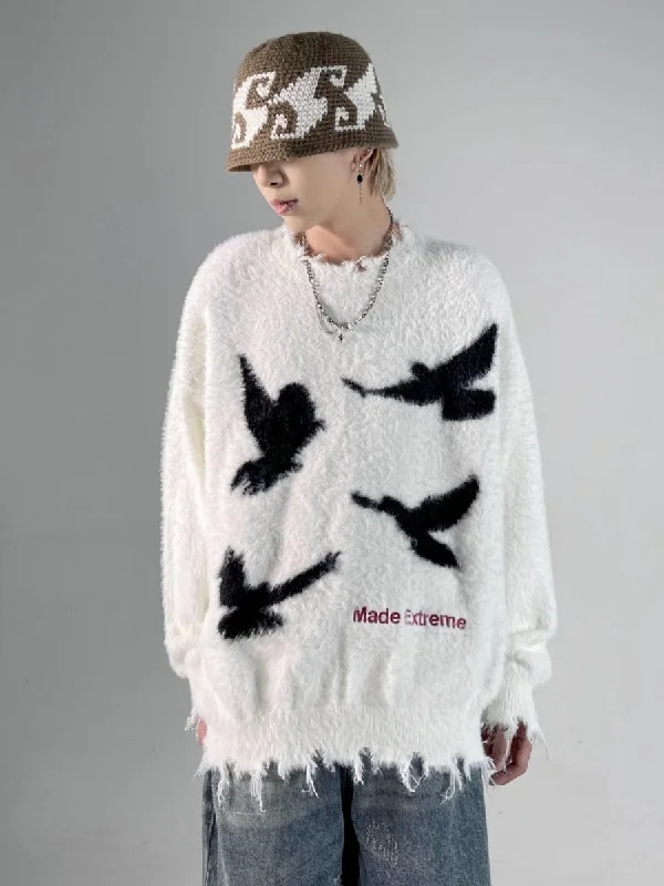 [ASHDARK] Mohair sweater na1743