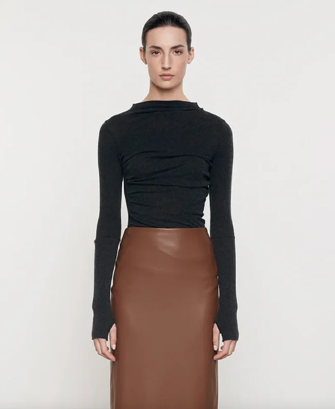 Deal of the Day Cashmere Twist Top - Black