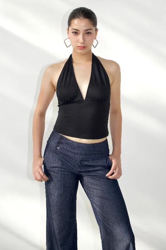 Crazy Deal SCG MADE |Lola Halter-neck Cupro top