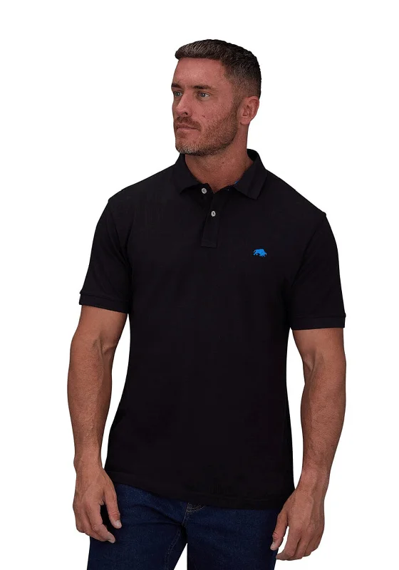 Raging Bull Signature Organic Polo Shirt, Black