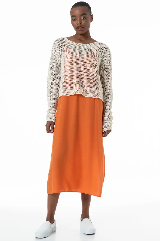 Early Access Open Knit Top _ 152382 _ Stone