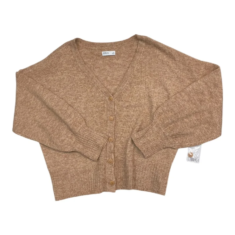 Savings Galore Sweater Cardigan By Sonoma In Brown, Size: Xl