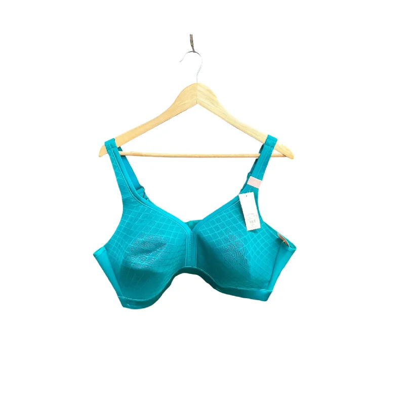 Weekend Bargains to Love Athletic Bra By Cacique In Aqua, Size: 4x