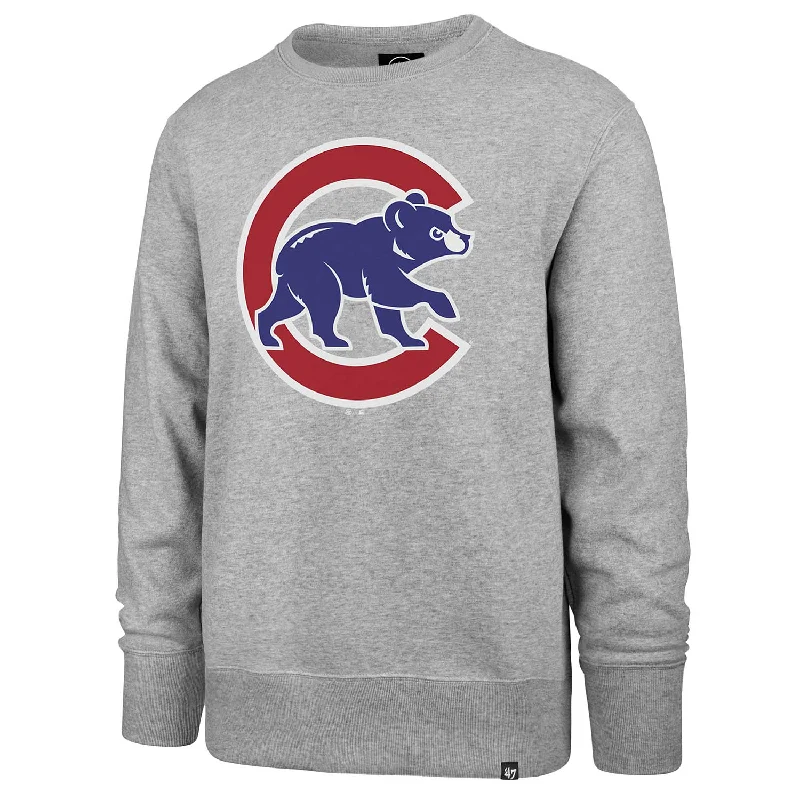 Chicago Cubs Imprint Headline Grey Walking Bear Crew Sweatshirt