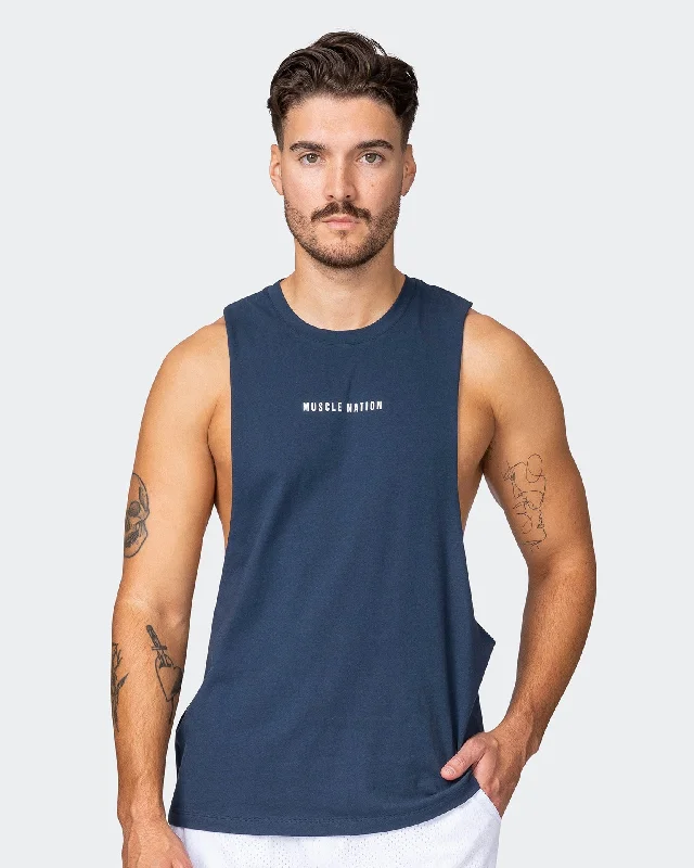 Ultra Drop Arm Tank - Dark Navy