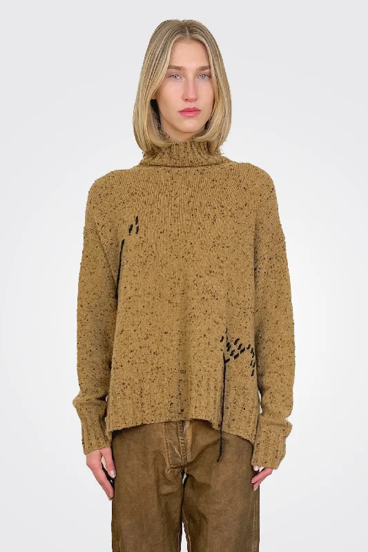 Weekend Deals That Impress Turtleneck Sweater - Sahara