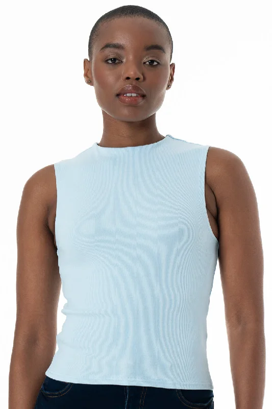 Reduced Price Muscle Tank Top _ 152293 _ Light Blue