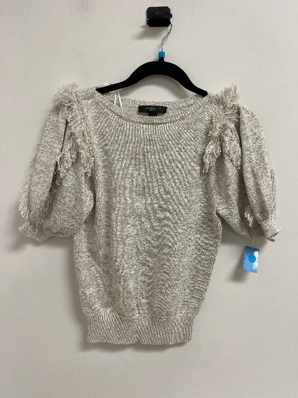Weekend Specials to Snag Sweater Short Sleeve By Ann Taylor In Gold, Size: Xs