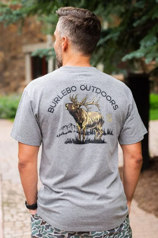 Bull Elk - SS - Dark Heather Grey