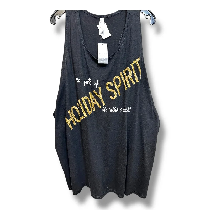Weekend Discounts to Celebrate Tank Top By Cacique In Black, Size: 22