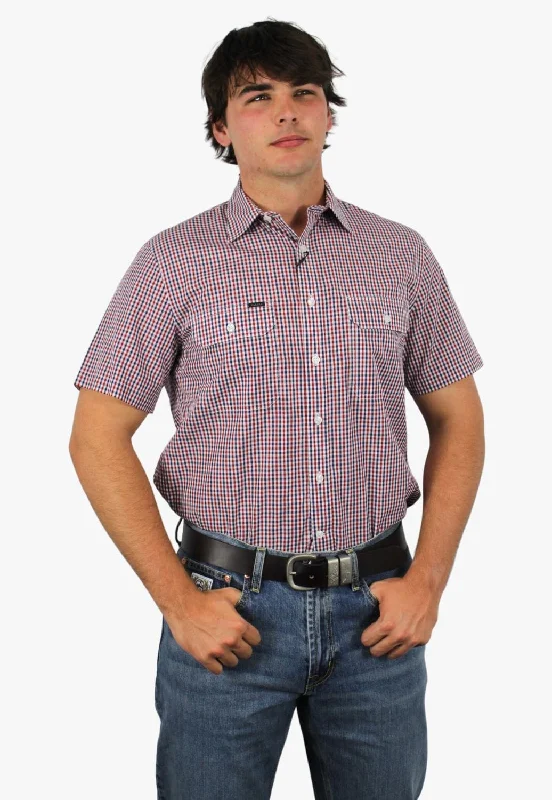 Pilbara Mens Check Short Sleeve Shirt