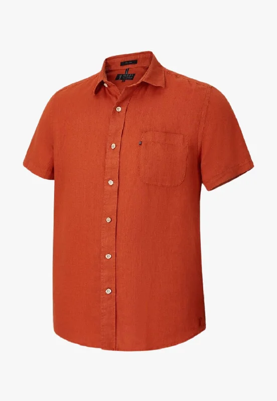 Pilbara Mens Linen Short Sleeve Shirt