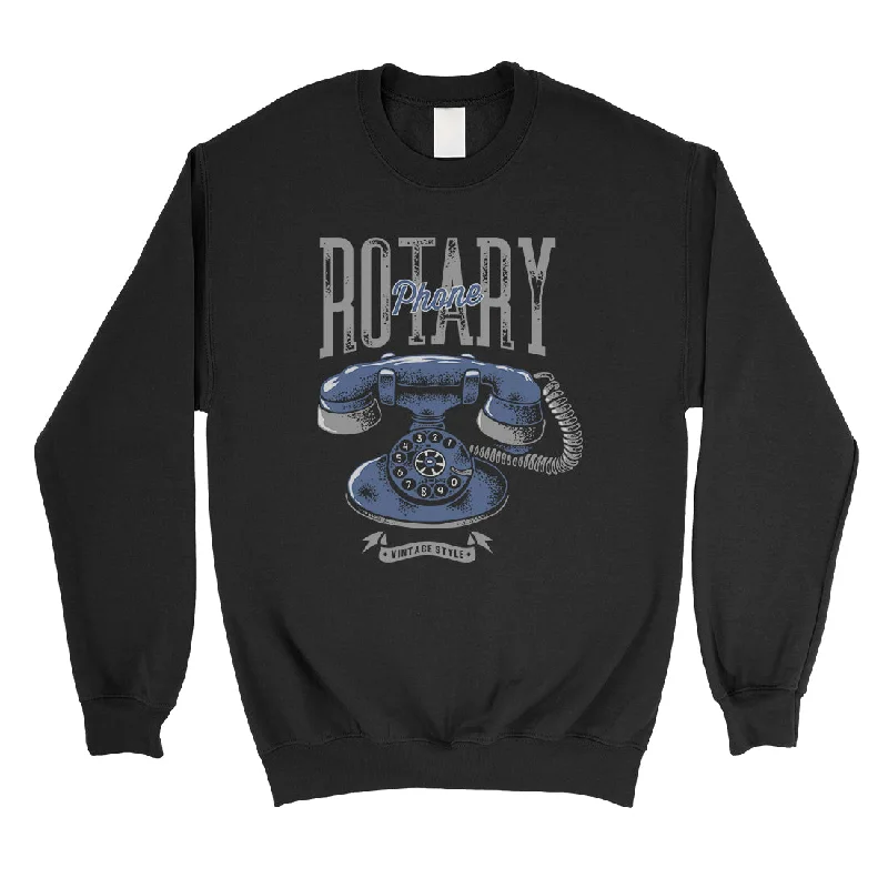 Rotary Phone Unisex Crewneck Sweatshirt Vintage Retro Gift For Dad