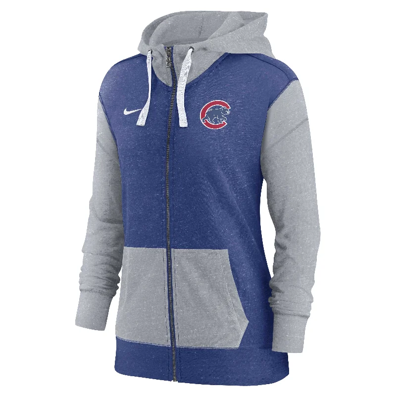 Chicago Cubs Women's Nike Royal Full-Zip Hooded Sweatshirt