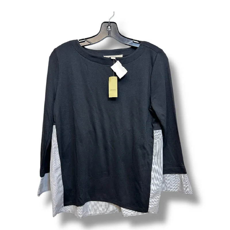 Weekend Savings Sensation Top Long Sleeve By Loft In Black, Size: Sp