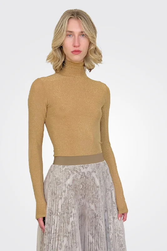 Weekend Savings Extravaganza Lurex Turtleneck - Oro