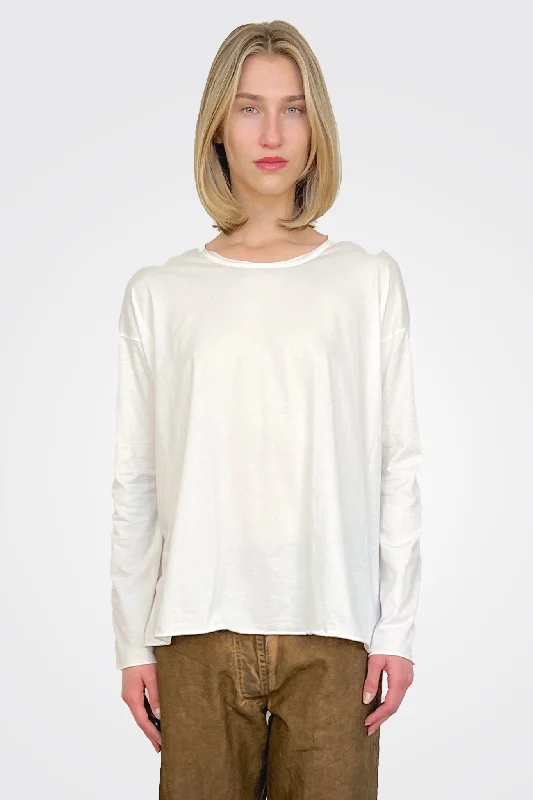 Weekend Discounts to Celebrate Long Sleeve Boxy Shirt - Natural