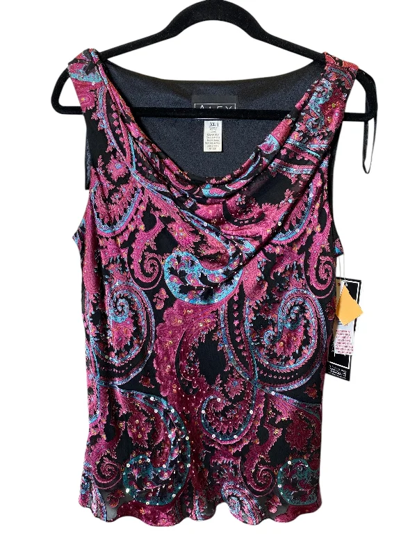 Closeout Deal Tank Top By Alex In Multi-colored, Size: Xl