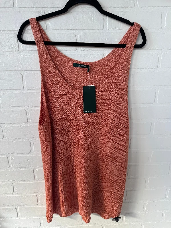 Weekend Extravaganza: Shop Now Sweater Short Sleeve By Lauren By Ralph Lauren In Orange, Size: Xxl