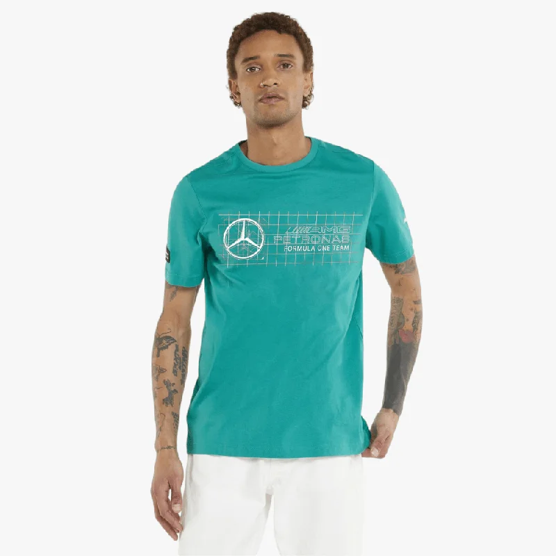 Puma Mens Mapf1 Logo Short Sleeve Tee Spectra Green