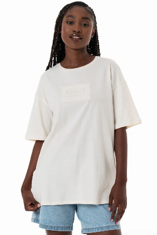 Closeout Deal Oversized T-Shirt _ 154353 _ Off White