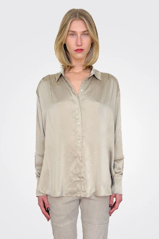 Weekend Bargains Galore Silk Blouse - Sand