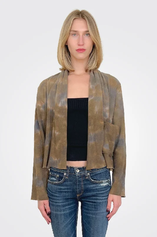 Weekend Specials to Enjoy Open Cardigan - Khaki