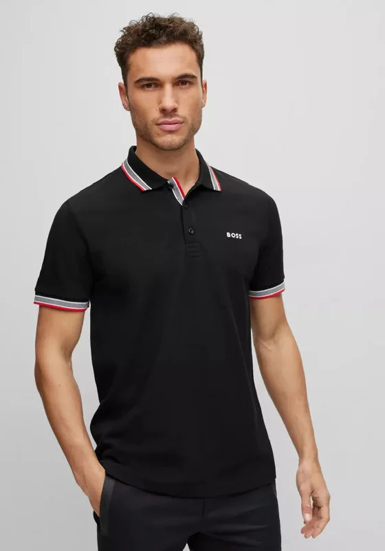 Hugo Boss Paddy Polo Shirt, Black