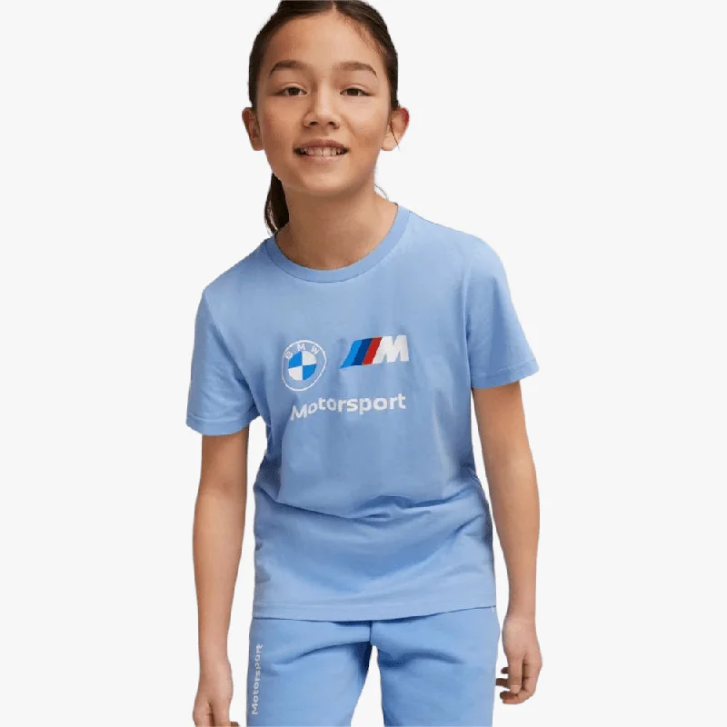 Puma Kids Bmw Mms Ess Logo Short Sleeve Tee Day Dream