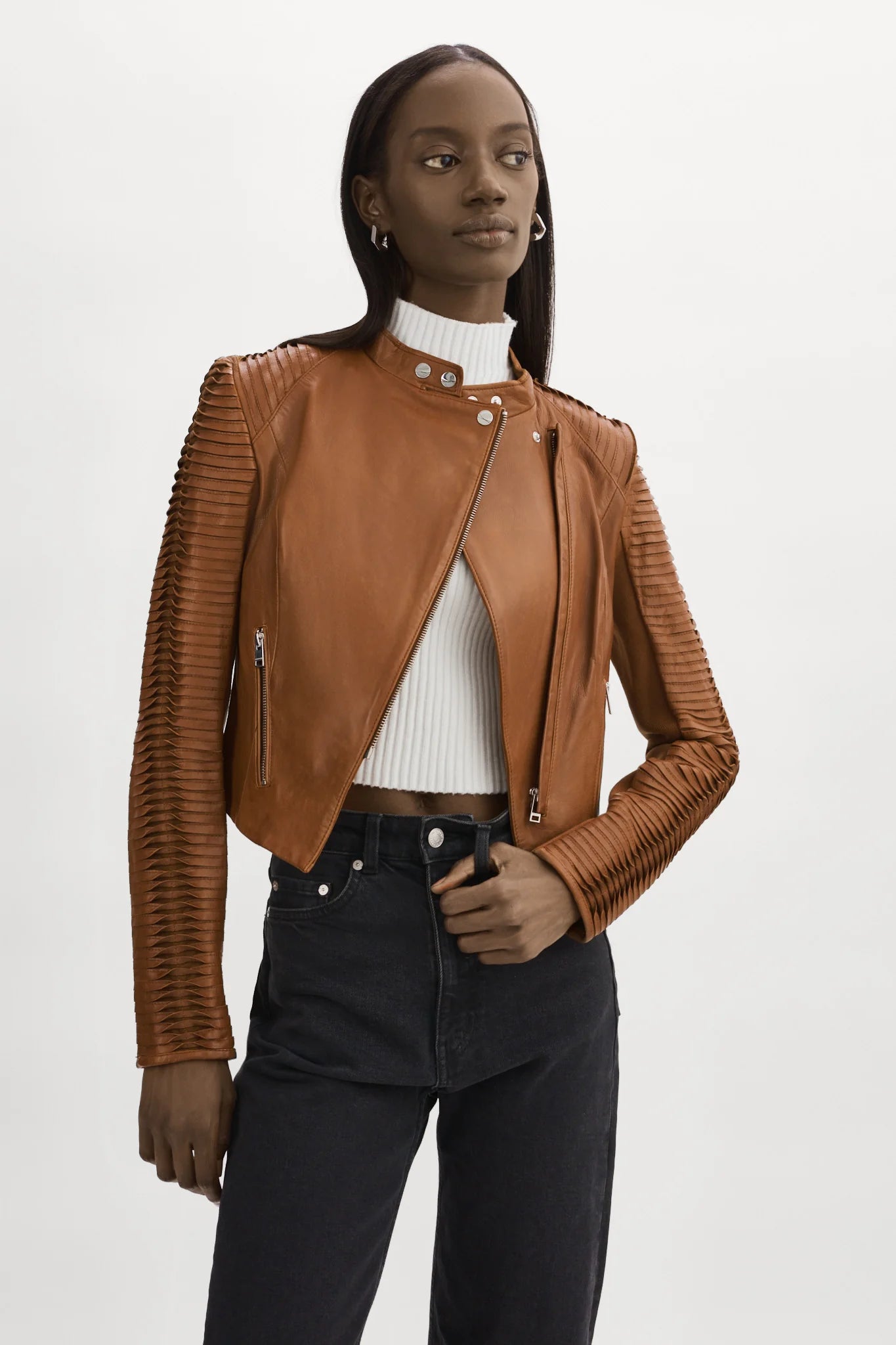 Now or Never Azra Leather Jacket - Luggae