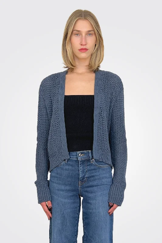 Weekend Savings Fiesta Maura Cropped Cardi - Twilight Sky
