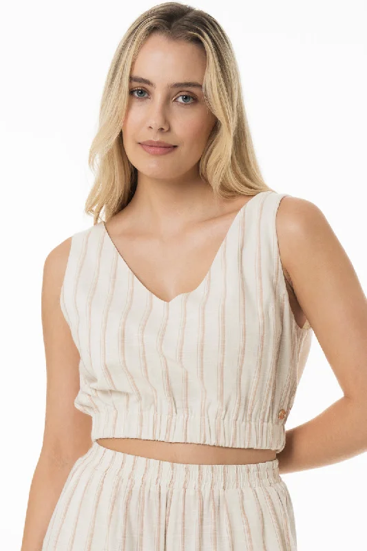 Half Price Bralette Top _ 150077 _ Stone