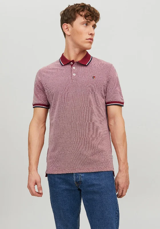 Jack & Jones Classic Polo Shirt, Red Dahlia