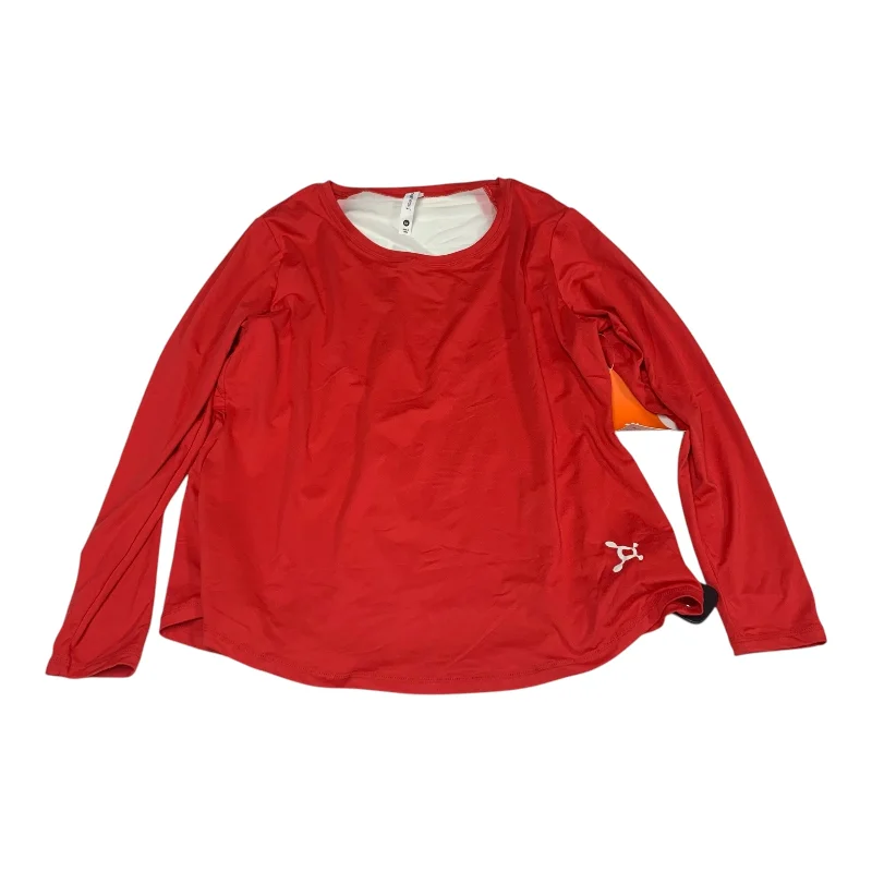 Weekend Discounts You Deserve Athletic Top Long Sleeve Crewneck By Orange Theory In Red, Size: Xl Weekend Discounts You Deserve Athletic Top Long Sleeve Crewneck By Orange Theory In Red, Size: Xl