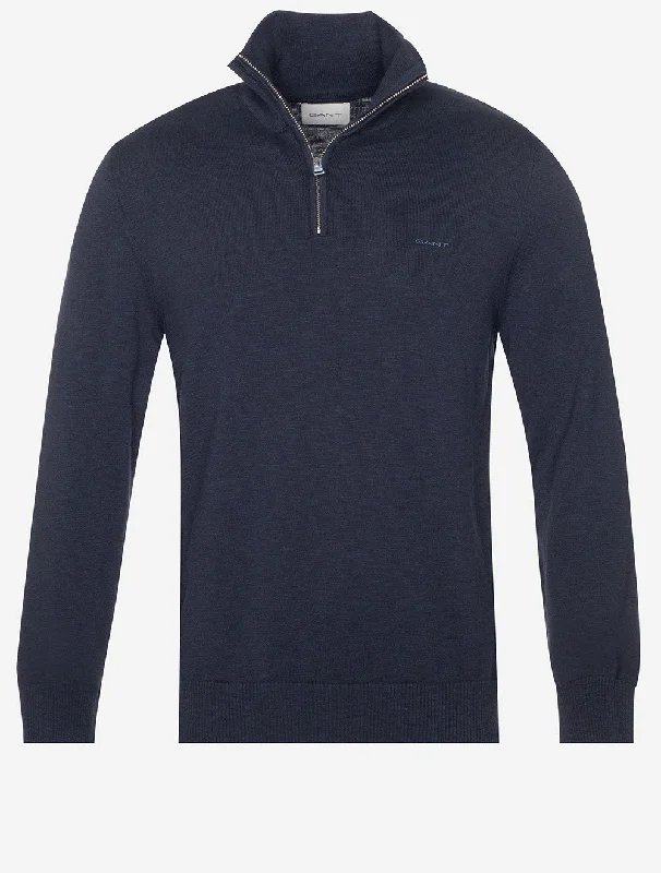 Cotton Flamme Half Zip Abendblau