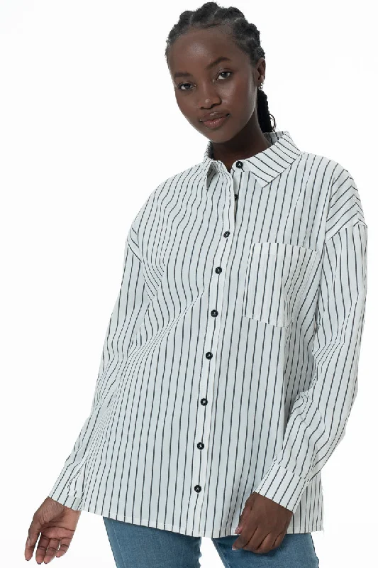 Midnight Madness Poplin Shirt _ 145743 _ Milk