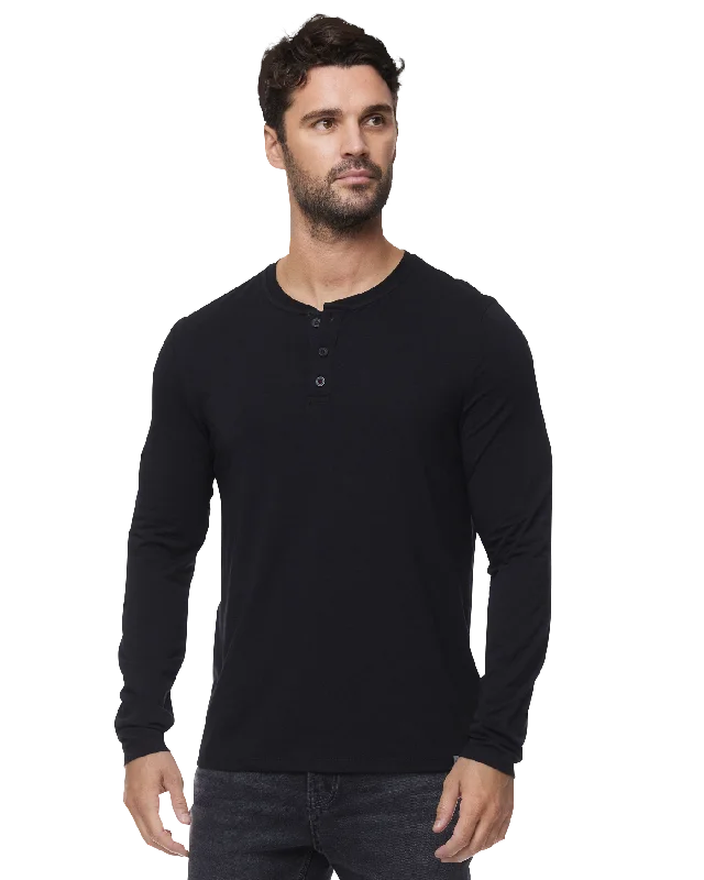 ESSENTIAL STRETCH COMFORT LS HENLEY