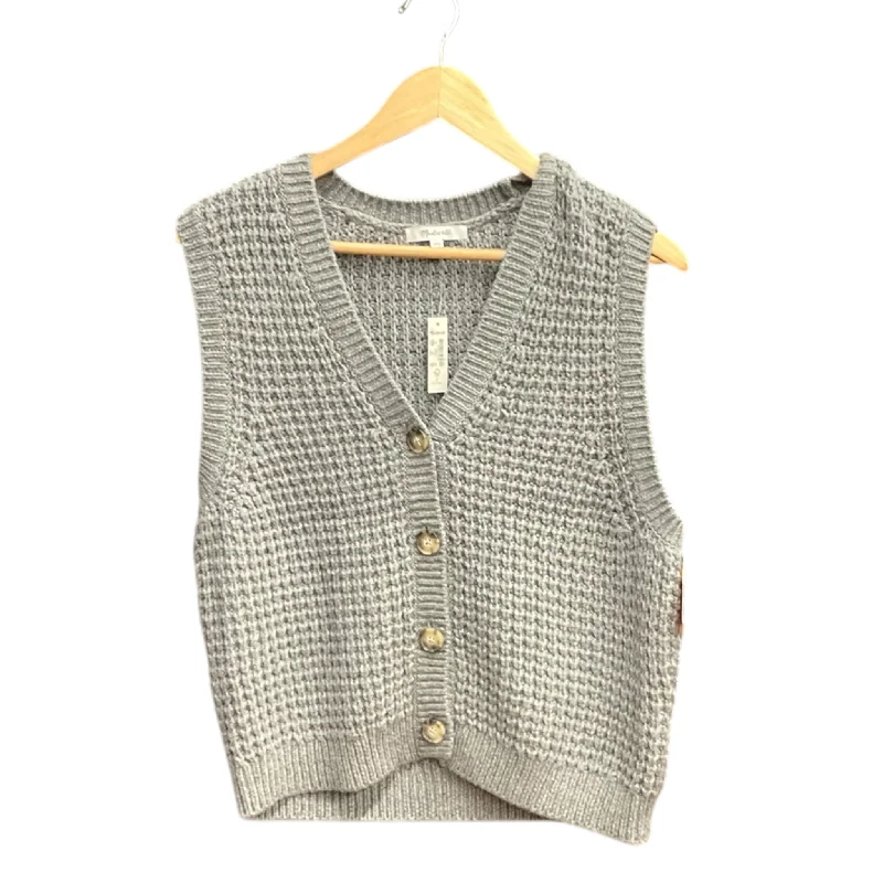Weekend Bargains to Grab Vest Sweater By Madewell In Grey, Size: Xl