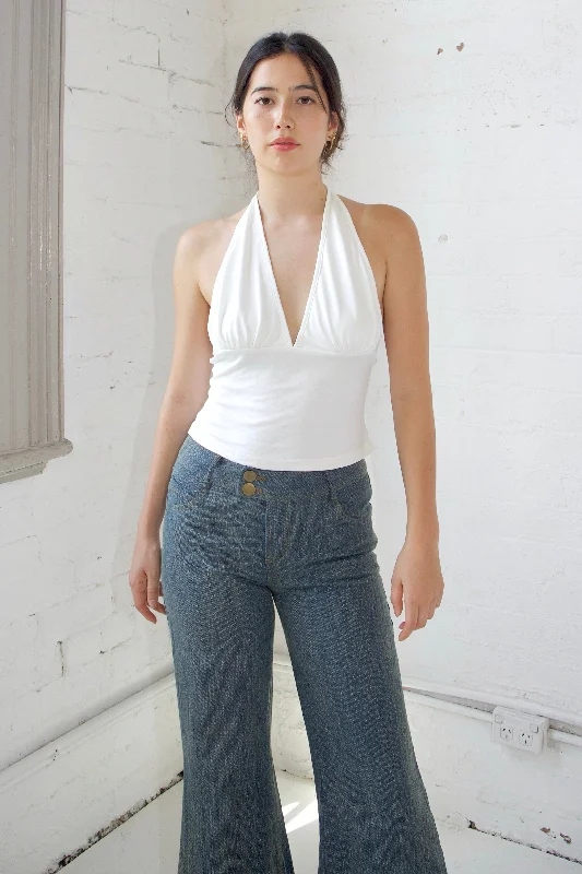 Weekend Specials to Relish SCG MADE |Lola Halter-neck Cupro top