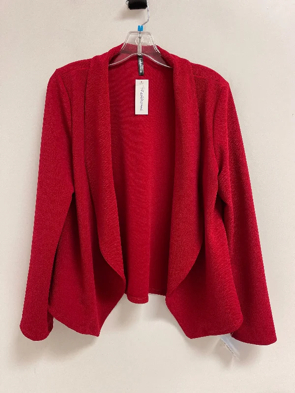 Weekend Savings Sensation Cardigan By Clothes Mentor In Red, Size: 0p
