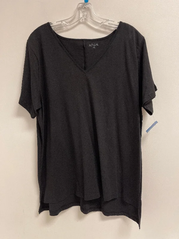 Weekend Shopping Bliss Top Short Sleeve By Clothes Mentor In Blue, Size: 1x