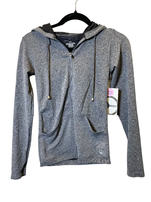Weekend Savings Fiesta Athletic Jacket By Clothes Mentor In Grey & Silver, Size: S
