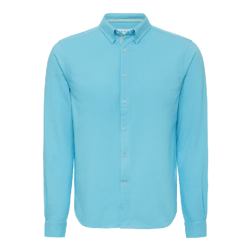 Oxford Cotton Shirt - Aqua