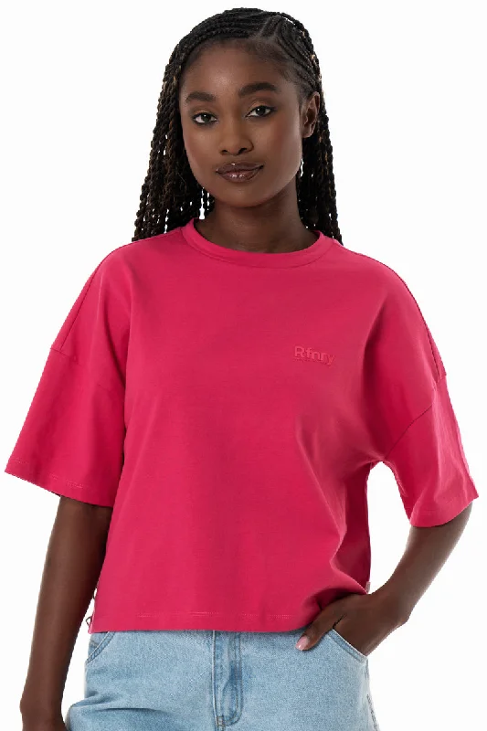 Weekend Savings Galore Boxy T-Shirt _ 154357 _ Pink