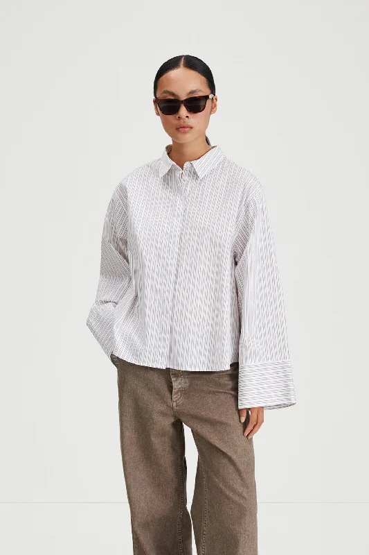 Quick Sale JOVANNA SHIRT - BEIGE/WHITE
