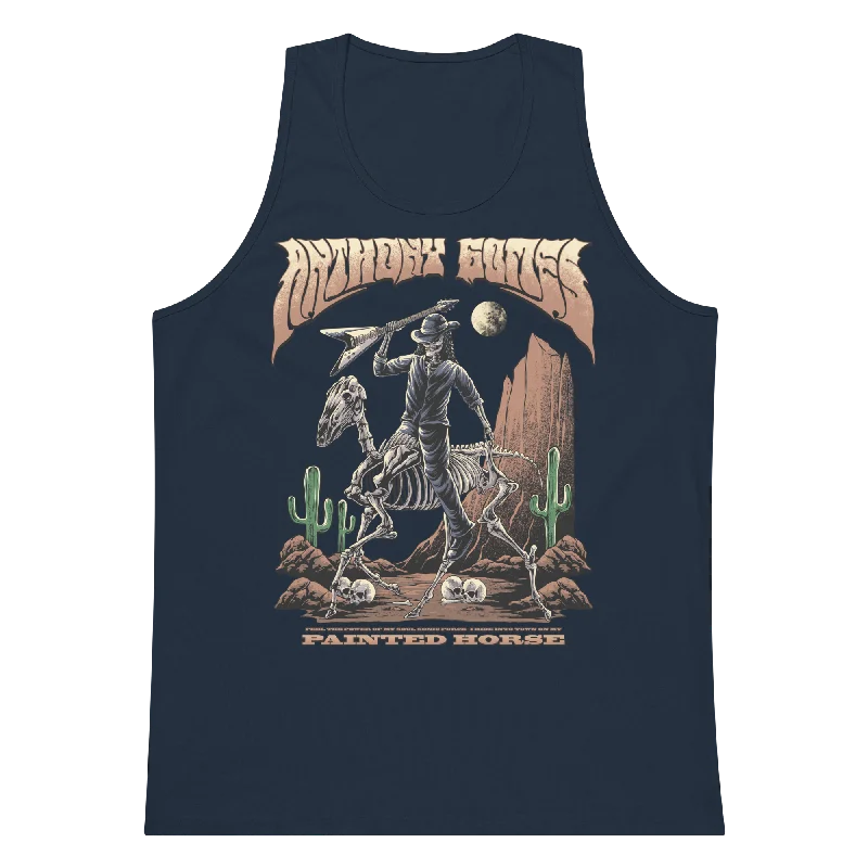 Men’s Painted Horse Tank Top - Available in 7 Colors (S-3XL)