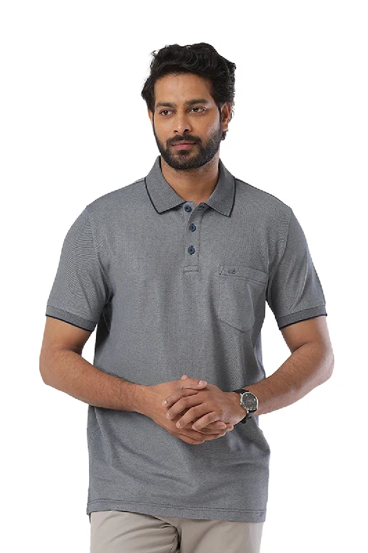 Golf Polo -Iron Gray T-Shirts For Men | Ariser