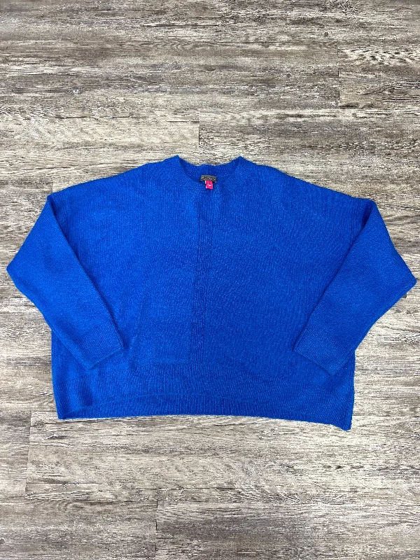 Weekend Offers That Shine Sweater By Vince Camuto In Blue, Size: Xl